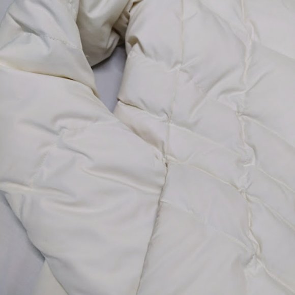 Lands End Cream Color Puffer Ski Coat Size 2P - Picture 8 of 9
